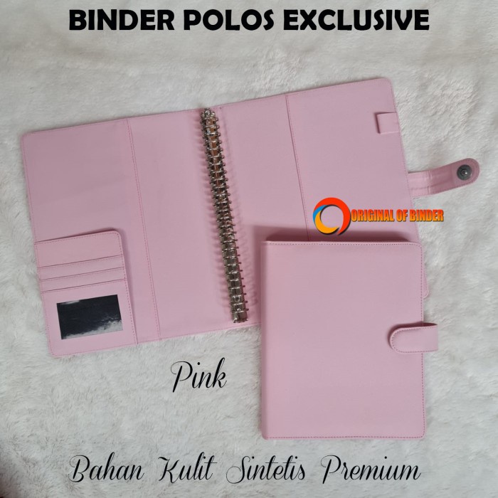 

Cantik Binder Polos Exclusive 7 Warna Pilihan A5 & B5 Terbatas