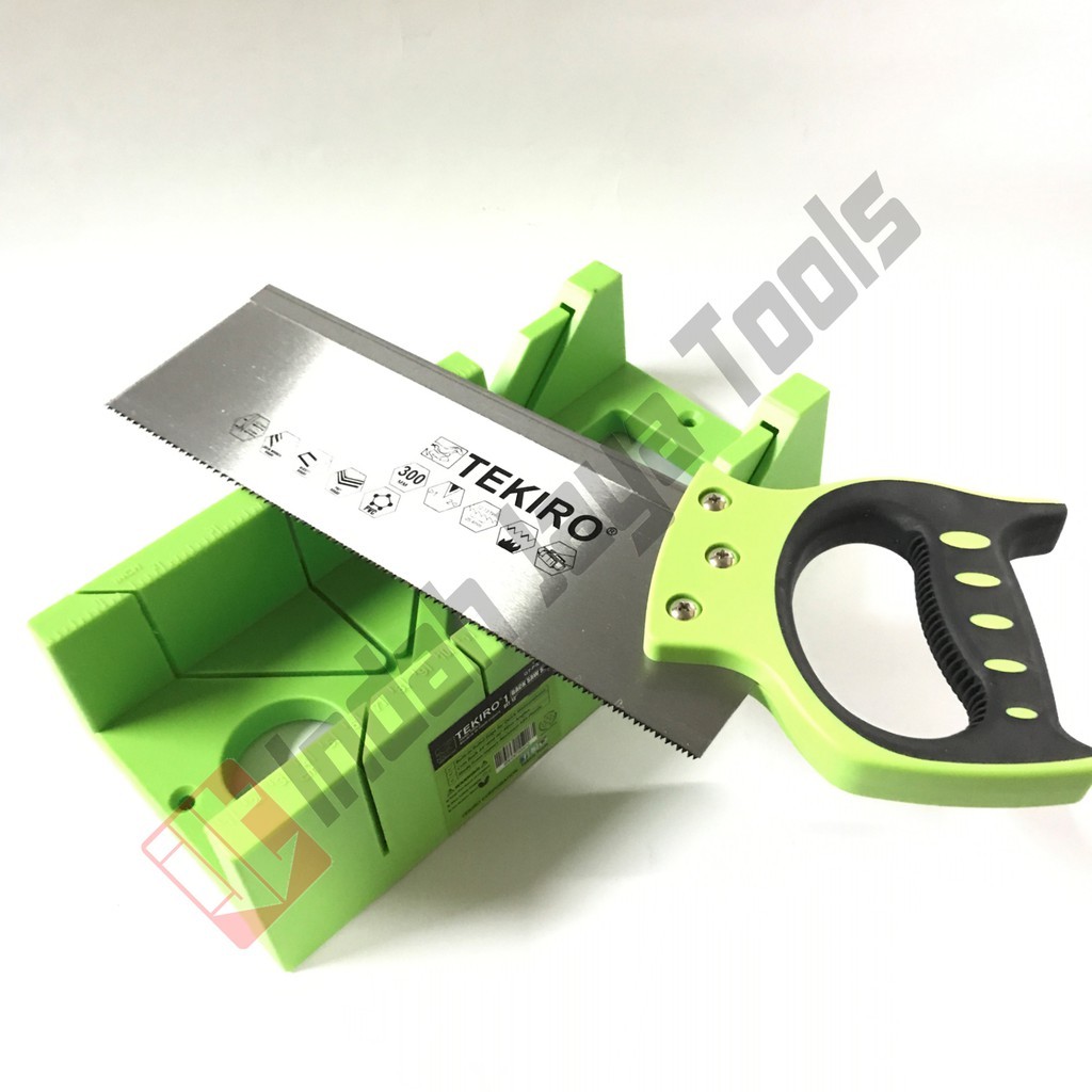 TEKIRO Gergaji Kayu Sudut Pigura - Back Saw Set Miter Box