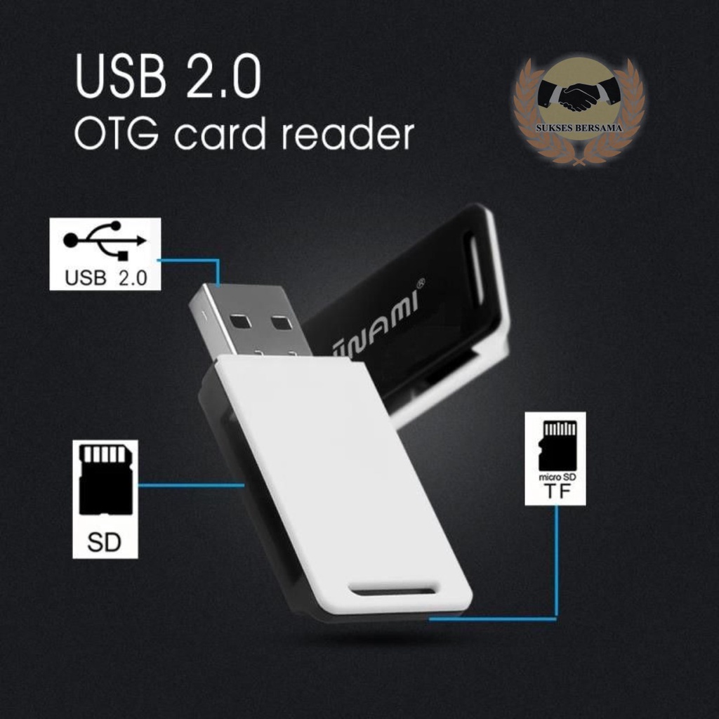 Card reader DIINAMI sd card &amp; Micro sd card high speed fast translit data usb 2.0 all in one for smartphone &amp; tablets BSB5056