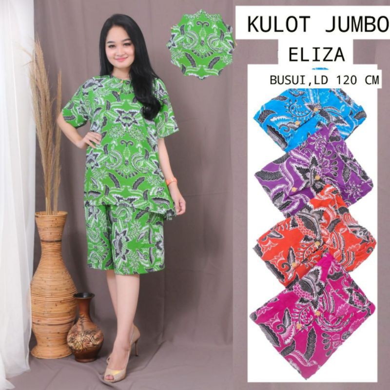 SETELAN KULOT JUMBO ELIZA DASTER BUSUI BATIK PEKALONGAN MURAH