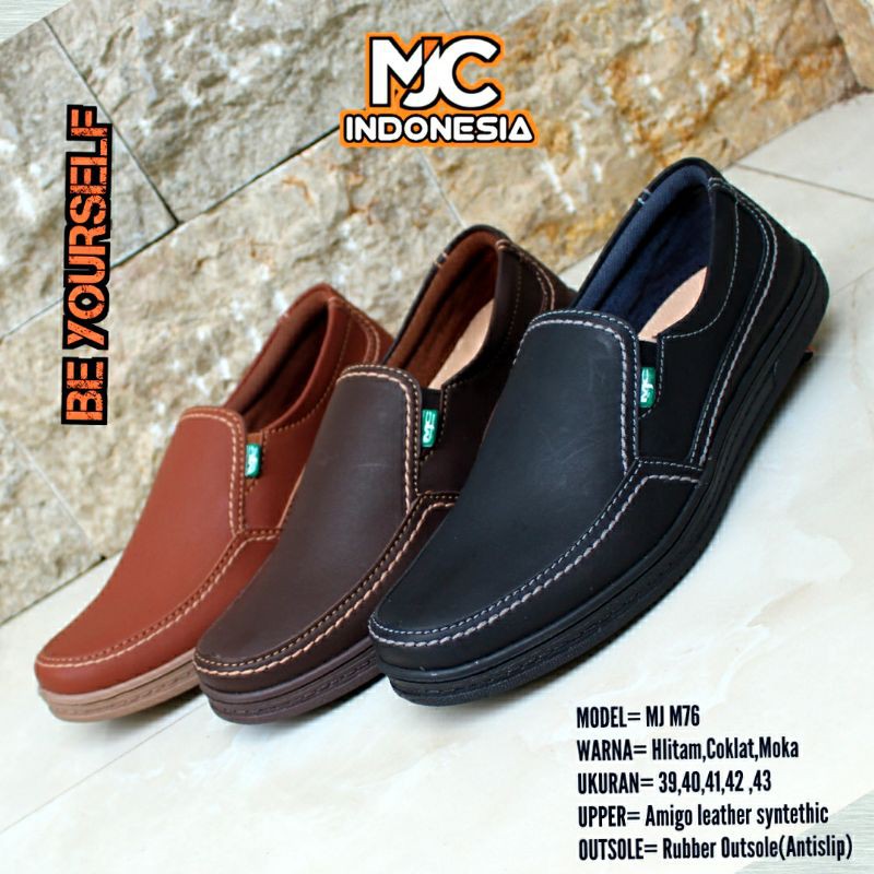 MJC INDONESIA SEPATU PRIA SEPATU KASUAL SLIP ON  MJ M76