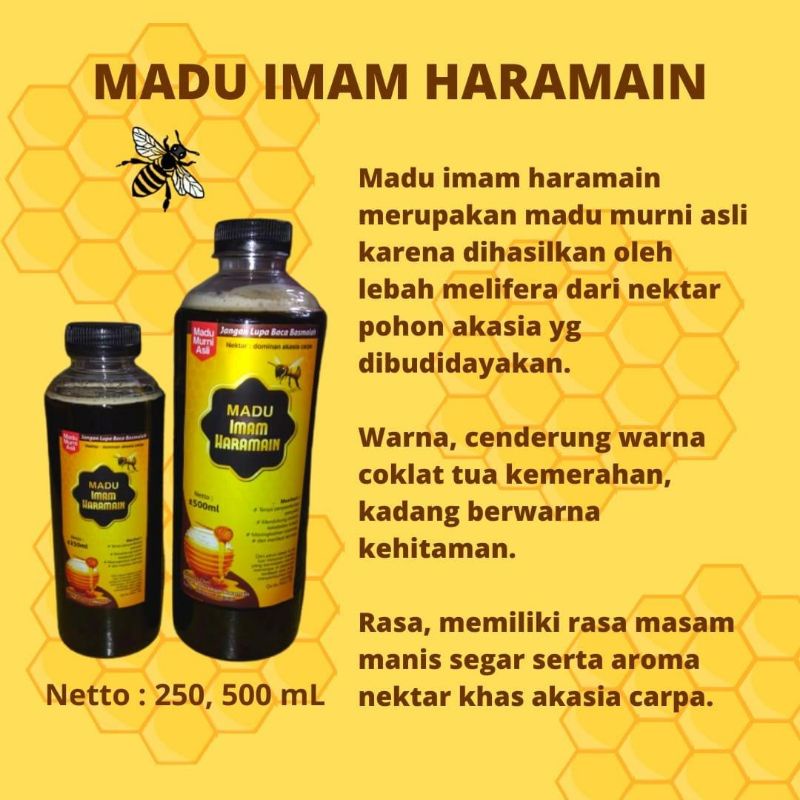

Madu Asli 100% Nektar Akasia Madu Imam Haramain Manis Tinggi Antioksidan