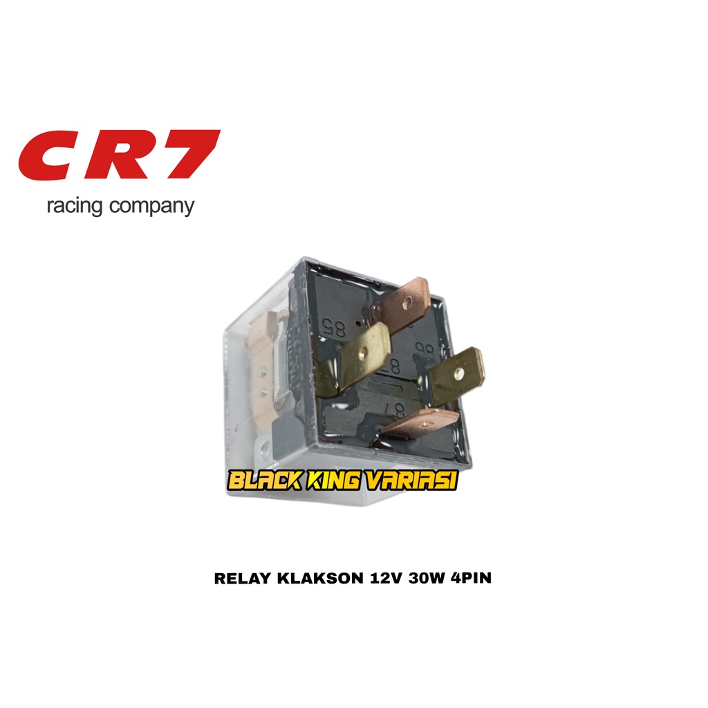 Relay Klakson Kaki 4 Transparan 12V CR7 Relay Klaskon Motor Mobil Alarm Transparan Universal