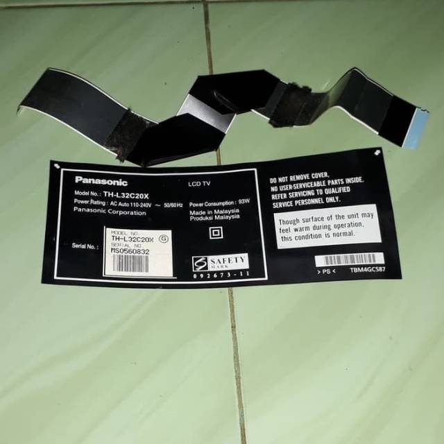 Flexible Fleksibel LVDS Original Panasonic THL32C20X L32C20X 32C20X