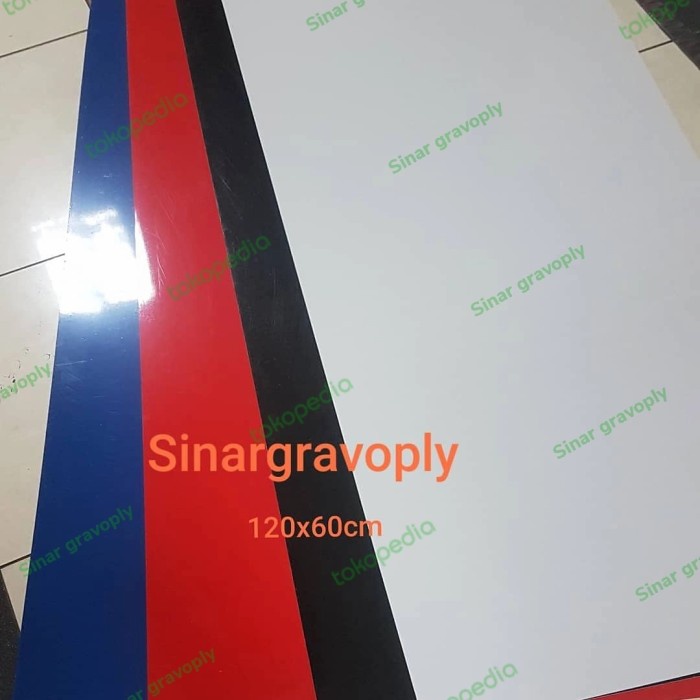 

Buruan Gravoply Bahan Gravir Name Tag Dll 120X60Cm Tebal 1.5 Ml Trendi