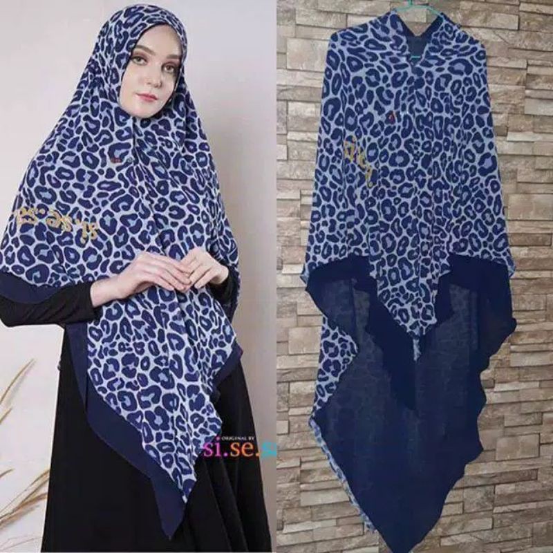 Prelove khimar Sisesa Leopard Navy
