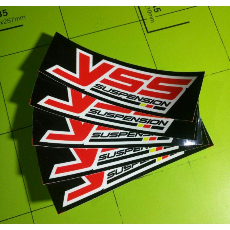 Stiker Sponsor Print cut  Vinly Putih Bijian atau Per Pcs