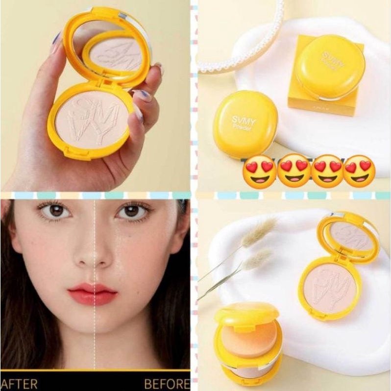 Bundara.id Ko-298 Bedak Padat Wajah Waterproof Make Up Compact Powder Lightening