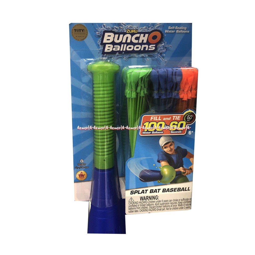 Zuru Buncho Ballons Splat Bat Baseball Tongkat Pemukul Balon Air