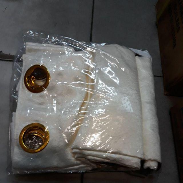 Promo Gorden Import - Gorden Polos Minimalis Gorden Cantik Elegan Uk.100x220 Poni Renda Smokring New