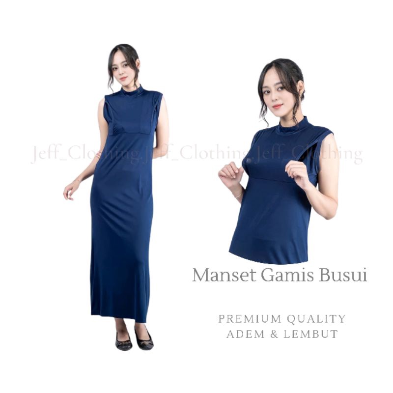 Manset Gamis Busui Tanpa Lengan | Inner Dress Tanpa Lengan Busui | Inner Busui Tanpa Lengan | Gamis Busui