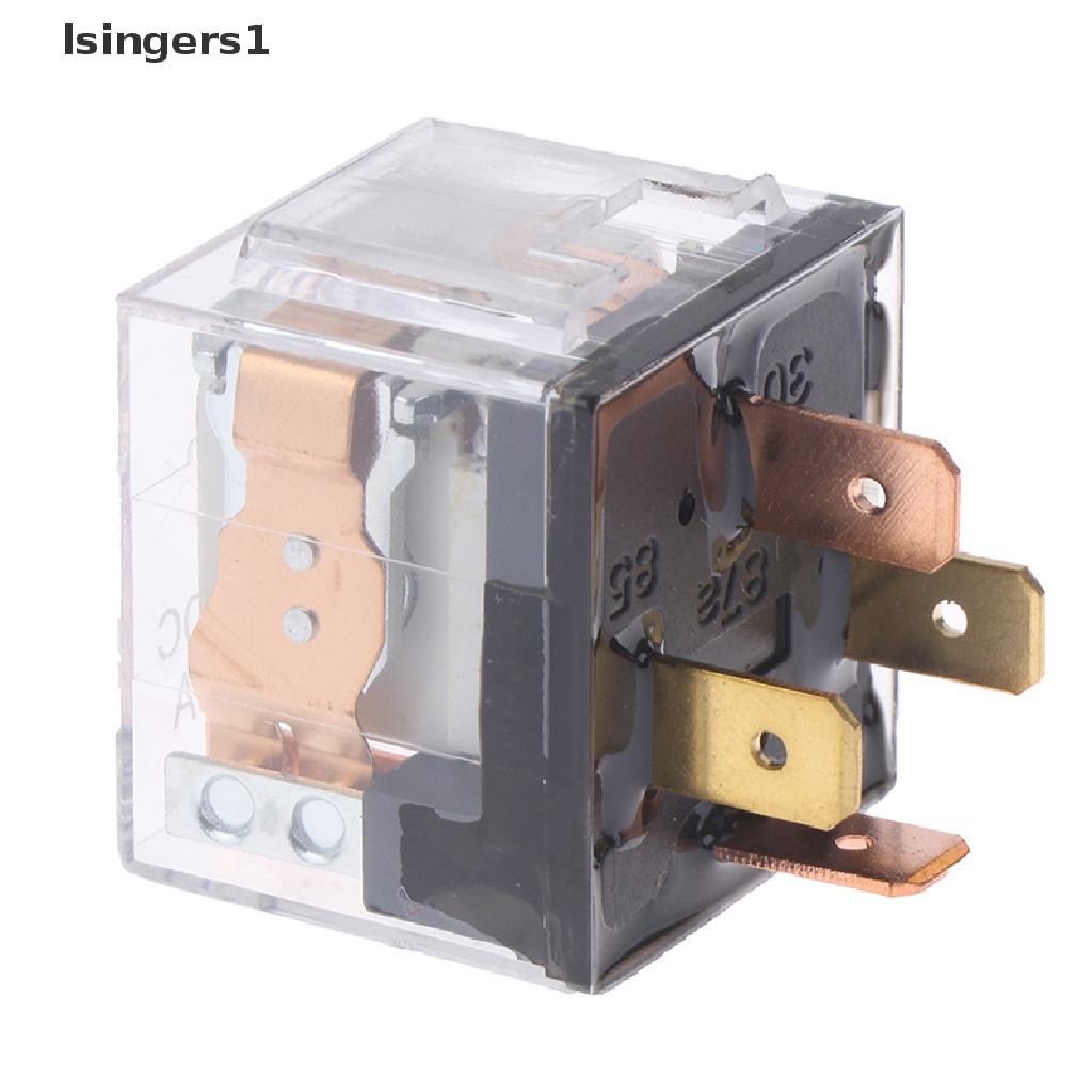 (lsingers1) Relay spdt control Mobil 12v / 24v 100a 4pin / 5pin Tahan Air