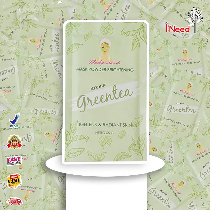 (INEED) MASKER Maskyourneeds GREENTEA BPOM 65G