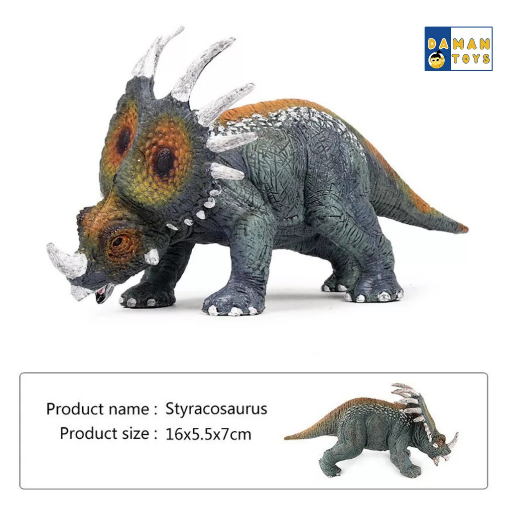 Jurassic Dinosaurus Styracosaurus, Arrhinoceratops, Anchiceratops, Action Figures Dinosaur World