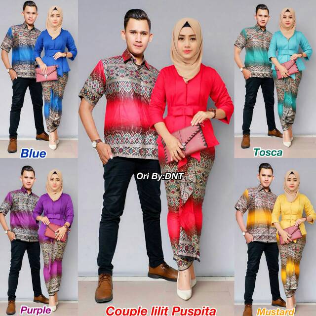Sarimbit Batik Couple lilit puspita etnic setelan batik modern setelan kebaya modern wanita murah