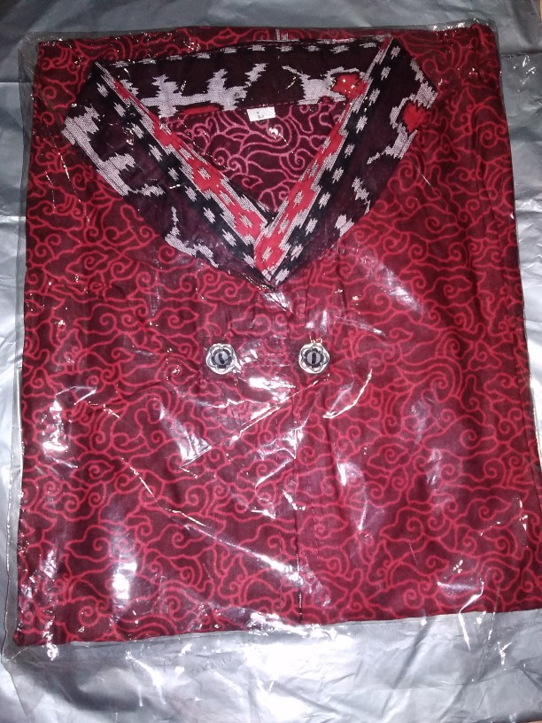 Atasan Batik Wanita Blouse Batik Wanita Lengan Panjang Baju Batik Kantor Katun Adem