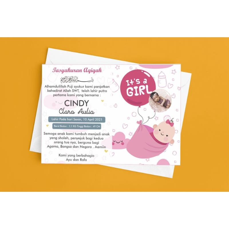 

KARTU SYUKURAN AQIQAH/STIKER AQIQAH/KARTU AQIQAH TERBARU