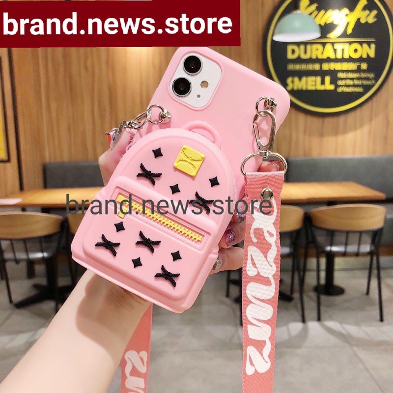 OPPO A74 4G/ F3/ F7/ F5/ A39/ A57 2016/ A37/NEO 9/ A33/NEO 7/ A72/ F1S/ A59/ RENO 5F/ F19 PRO/ A94/ SOFT CASE TAS BONEKA DOMPET KOIN + GANTUNGAN TALI HP SELEMPANG