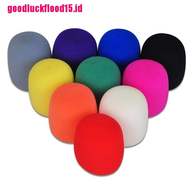 {LUCKID}10 Colors Handheld Microphone Mic Grill Windshield Wind Shield Sponge Foam Cover