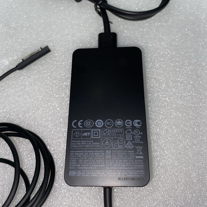 Charger Adaptor Tablet PC Microsoft Surface Pro RT, Pro 2 12V - 3.6A ORIGINAL Adaptor