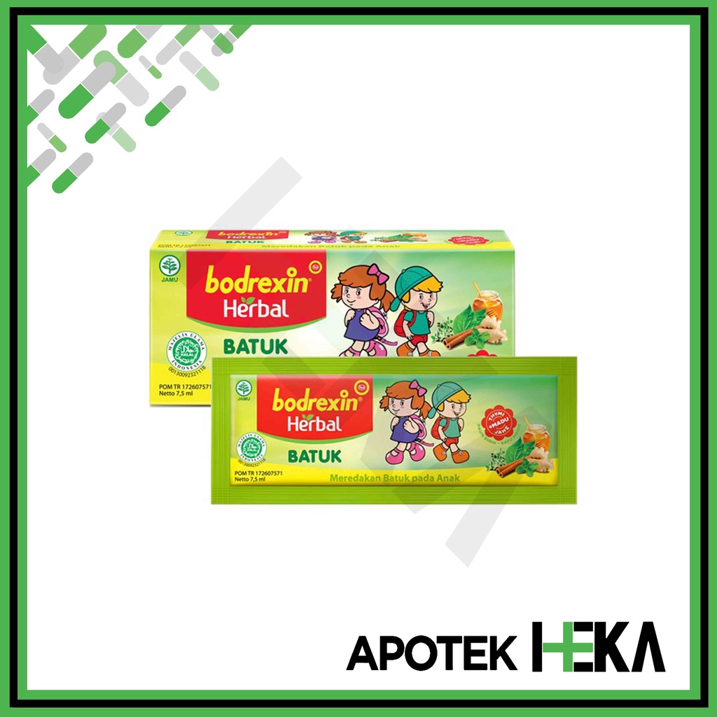 Bodrexin Herbal Batuk 7.5 ml Sachet Box isi 5 - Sirup Batuk Anak (SEMARANG)