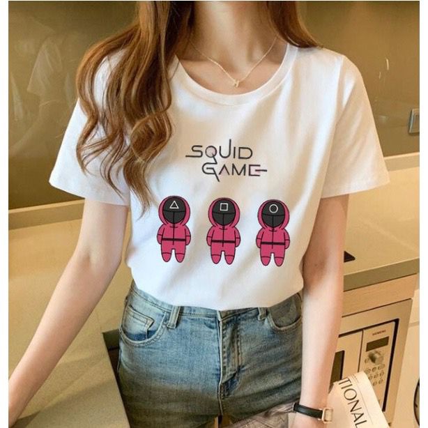 BAJU CEWE KAOS SQUID GAME / KAOS SQUID GAME