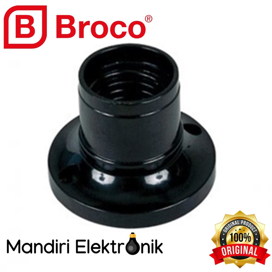 Broco Fitting Plafon Bulat Hitam 210L