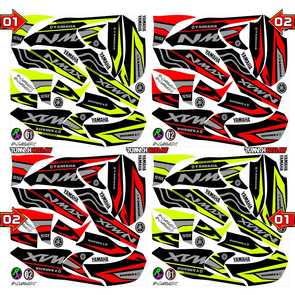 NMAX SEMI FULLBODY 155 2020 DECAL STRIKER RK-A