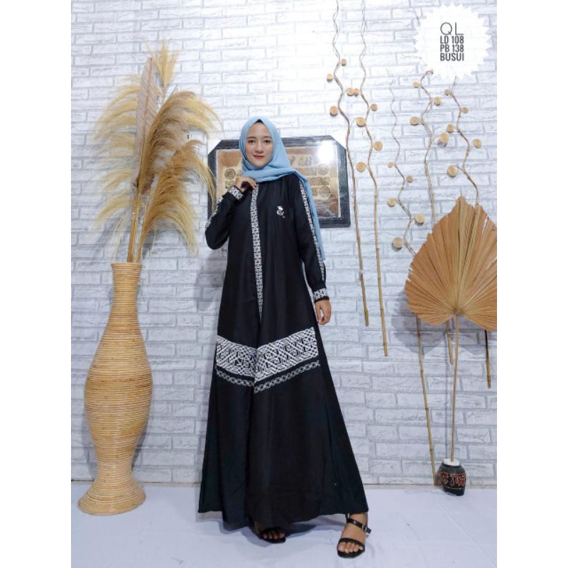 GAMIS QL BORDIR BORDIR ORI//GAMIS CRYSTAL TOYOBO//FASHION MUSLIM