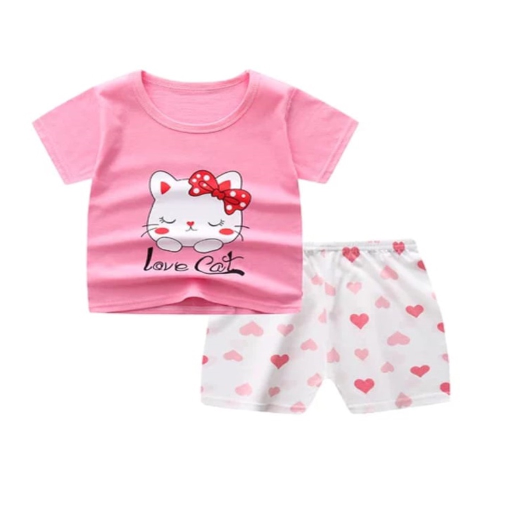 Baju bayi import / Pakaian Bayi Motif Karakter / Setelan Kaos Bayi / Pakaian Anak Impor / Kaos bayi