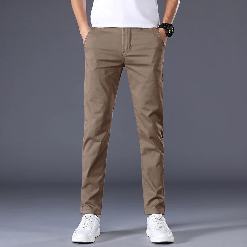 CELANA PANJANG CHINO PRIA SLIMFIT MOCCA TWILL COTTON PREMIUM