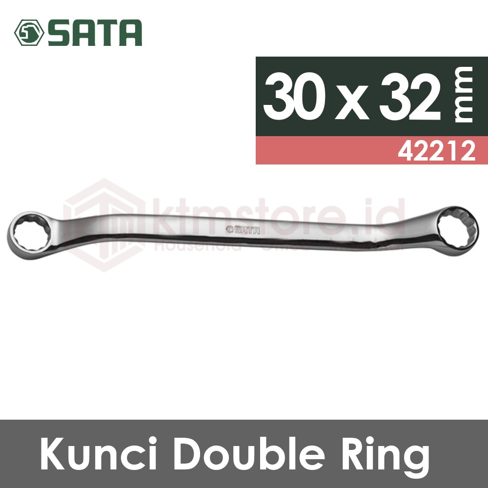 42212 Double Box End Wrench 30 mm X 32 mm SATA TOOLS KUNCI RING