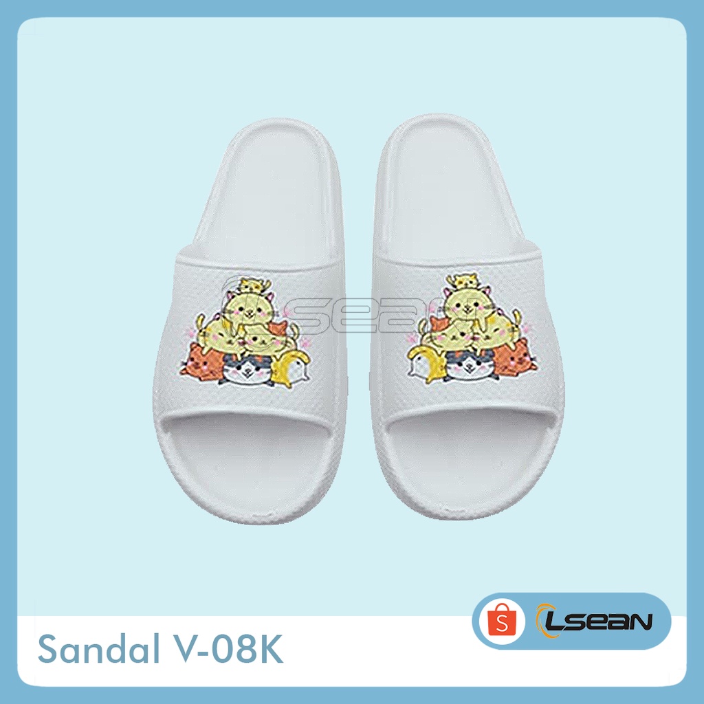 SANDAL RUMAHAN LUCU | SLIP ON LUCU KOREA V-08K