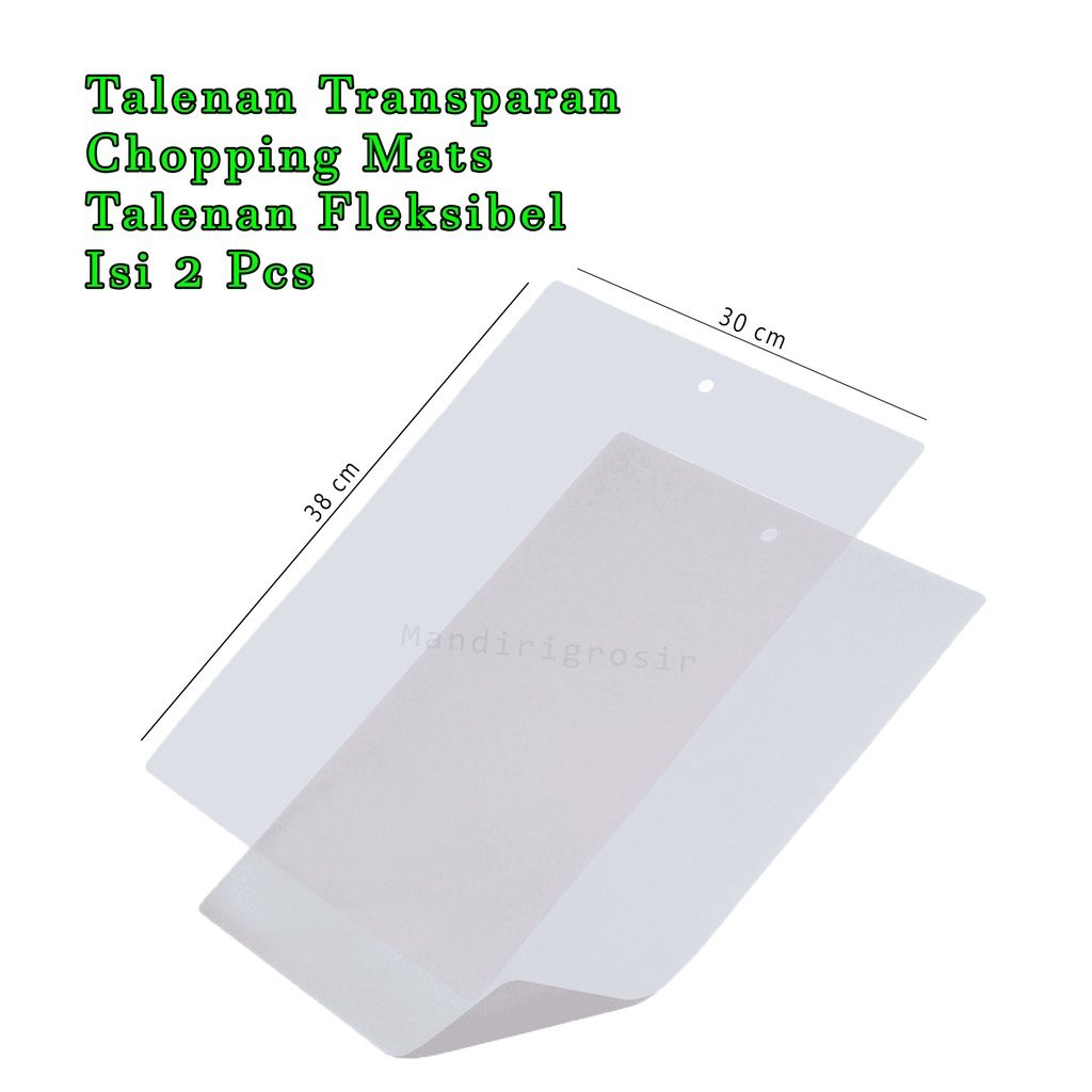 Talenan Transparan * Choping Mats * Talenan Fleksibel * 2 Pcs