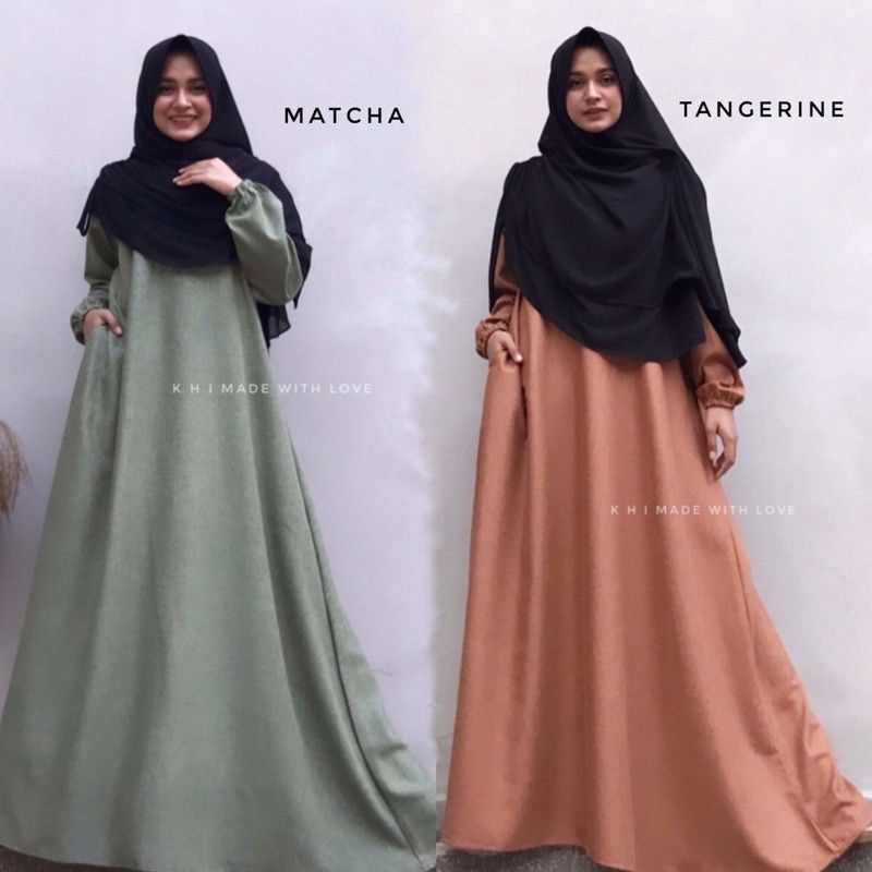 GAMIS KATUN MADINA PREM / ABAYA MADINA POLOS FREE BROS