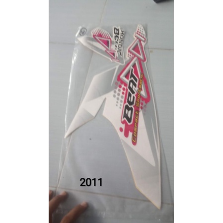 striping sticker beat karbu 2011 putih