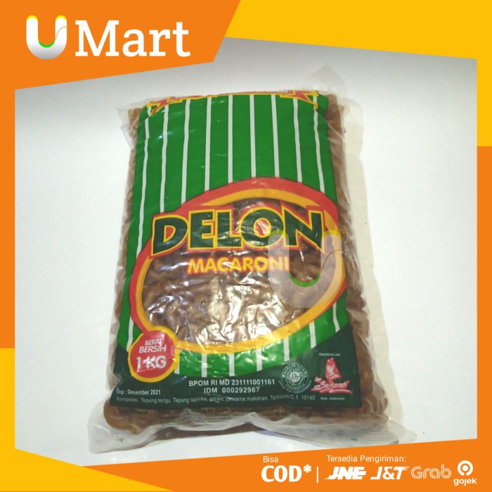 

U Mart - Makaroni 1kg Goreng Pipa Mentah Delon