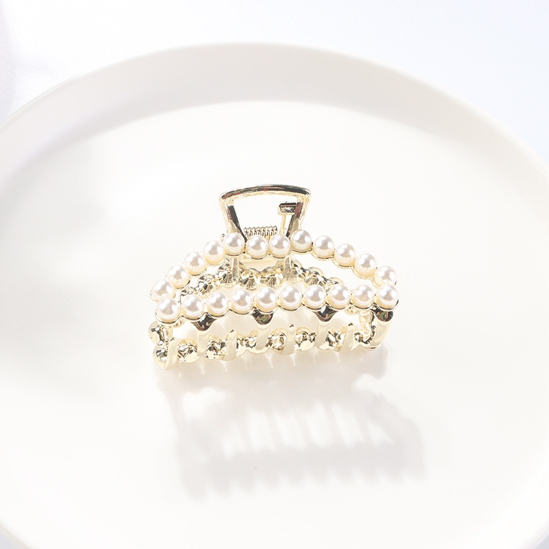 Jepit Rambut Bentuk Hiu Aksen Mutiara Gaya Korea Untuk Wanita