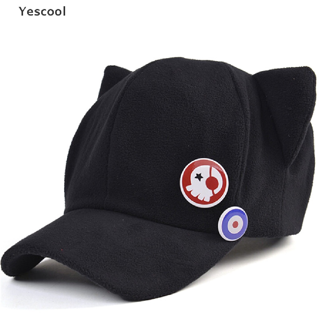 Yescool Topi Telinga Kucing Neon Genesis Evangelion Asuka Langley Soryu Bahan Fleece Untuk Cosplay