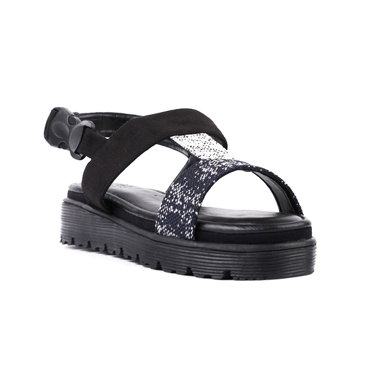 Xelena Navy | Sandal Slide Platform Simpel Wanita/Cewek/Women Sandals Footwear | FORIND x Favshoes