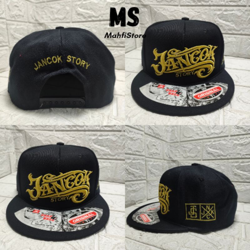 topi snapback bordir JNCK STORY