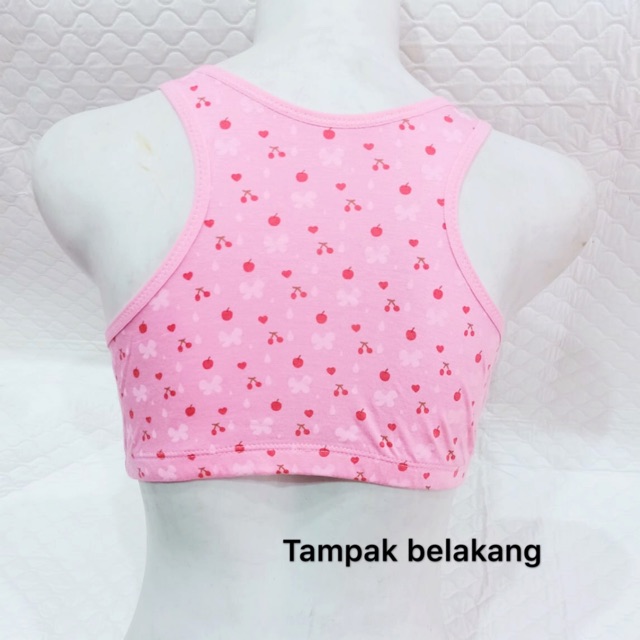 Miniset remaja katun 2 lapis isi 3 PCS Bra remaja  Bra tanpa busa Bra tanpa kawat dan busa