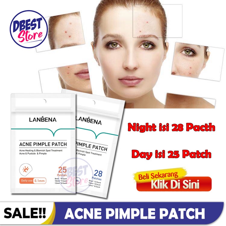 [ COD ] LANBENA ANTI ACNE PIMPLE PATCH DAY N NIGHT / OBATI JERAWAT TANPA DI PENCET DAN BEKAS