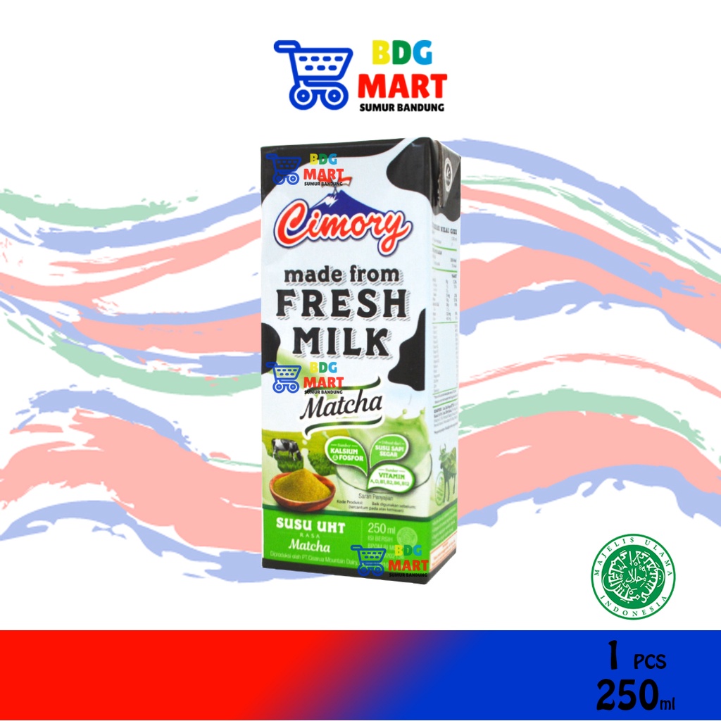 

Susu Cimory Fresh Milk Matcha Susu UHT Teh Hijau Halal - 250ml