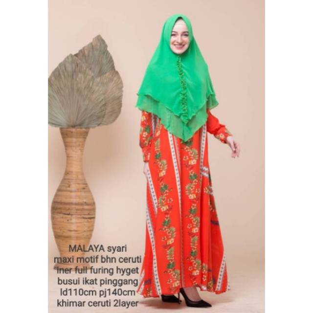 Gamis syari tulip salsabila malaya tazkiya tazkia aghina sheenaz azkiya azqia plisket cinara elegant