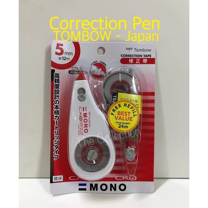 

Hot Sale Tombow Correction Tape 5 Mm + Refill Tip-Ex Tip Ex Ct-Cx5 Atk0443Tw Sale!!!