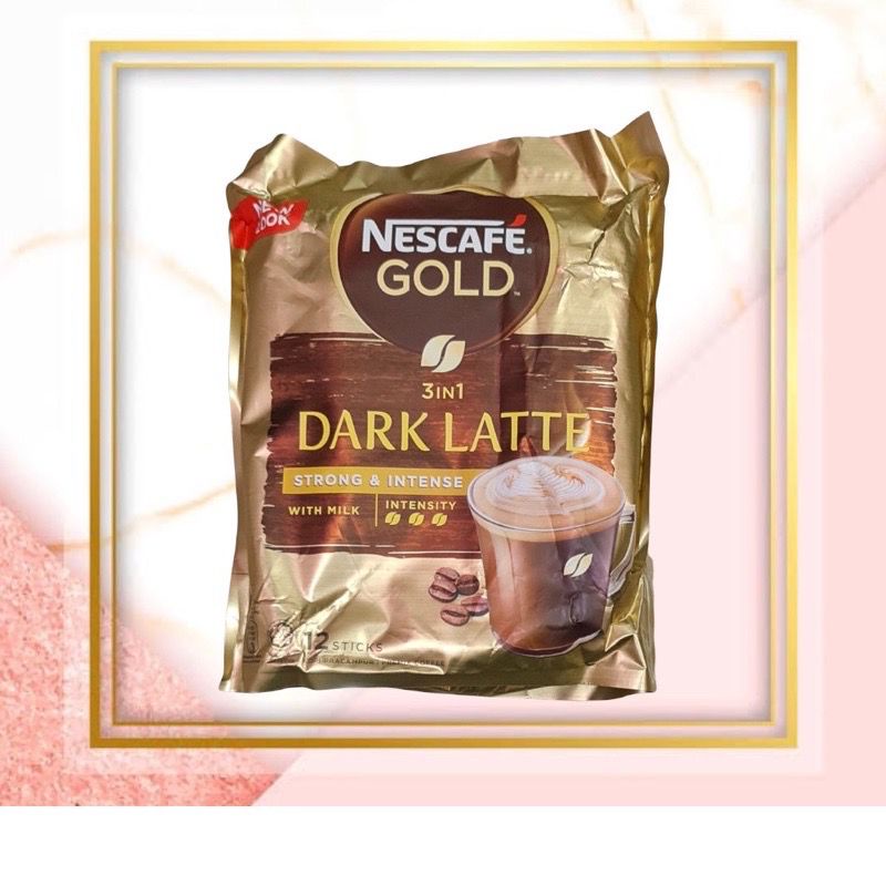 

Nescafe Gold Dark Latte Strong & Intense With Milk 12 x 34 Gram