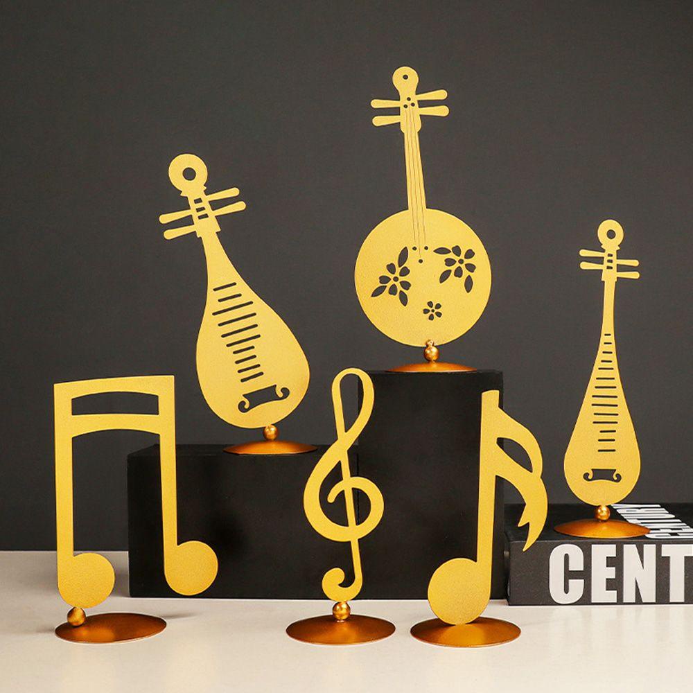 Ornamen Nota Musik Nanas Hadiah Patung Rumah Dekorasi Kamar Kerajinan Besi Tempa