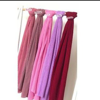 180x75cm pashmina ceruty plisket full / pashmina plisket lidi full premium