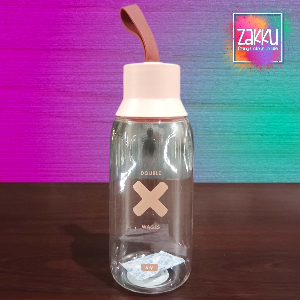 ZAKKU BOTOL MINUM PLASTIK SYMBOL 500ML - PORTABLE CUP - BOTOL TUMBLR LUCU
